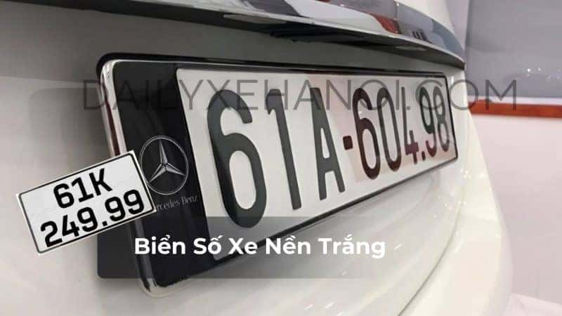 Biển Số Xe Nền Trắng