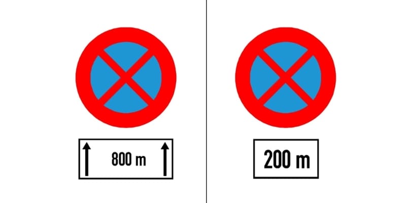 Các biển báo phụ khác liên quan đến biển cấm dừng đỗ xe