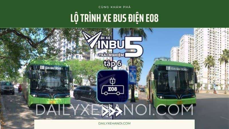 lộ trình xe bus điện e08