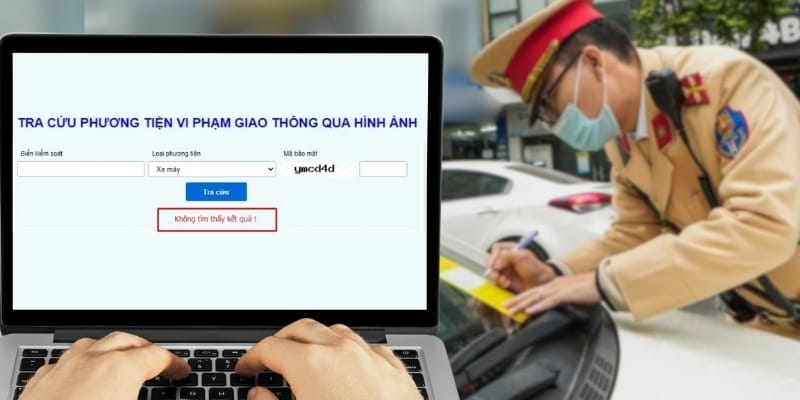 Kiểm tra phạt nguội xe máy online qua website Cục Cảnh sát Giao thông