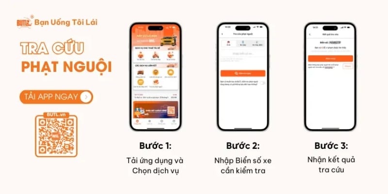 Tra cứu phạt nguội xe máy qua ứng dụng điện thoại