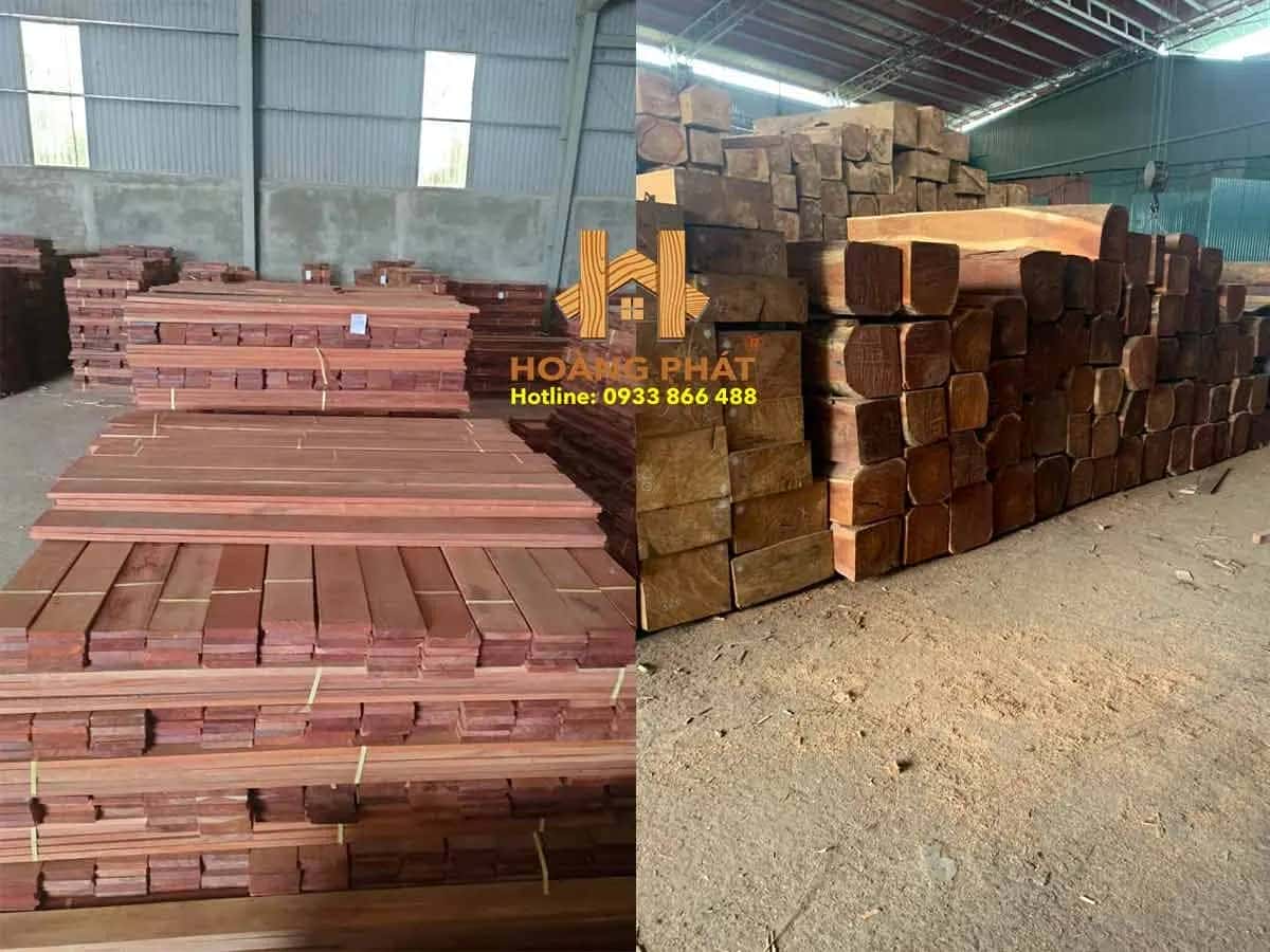 Bản gỗ căm xe với đường vân tự nhiên rõ nét