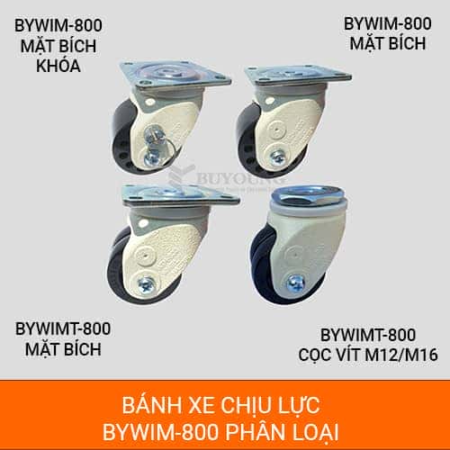 Bánh xe đẩy chịu lực BYWIM-800 chuyên dụng cho công nghiệp nặng