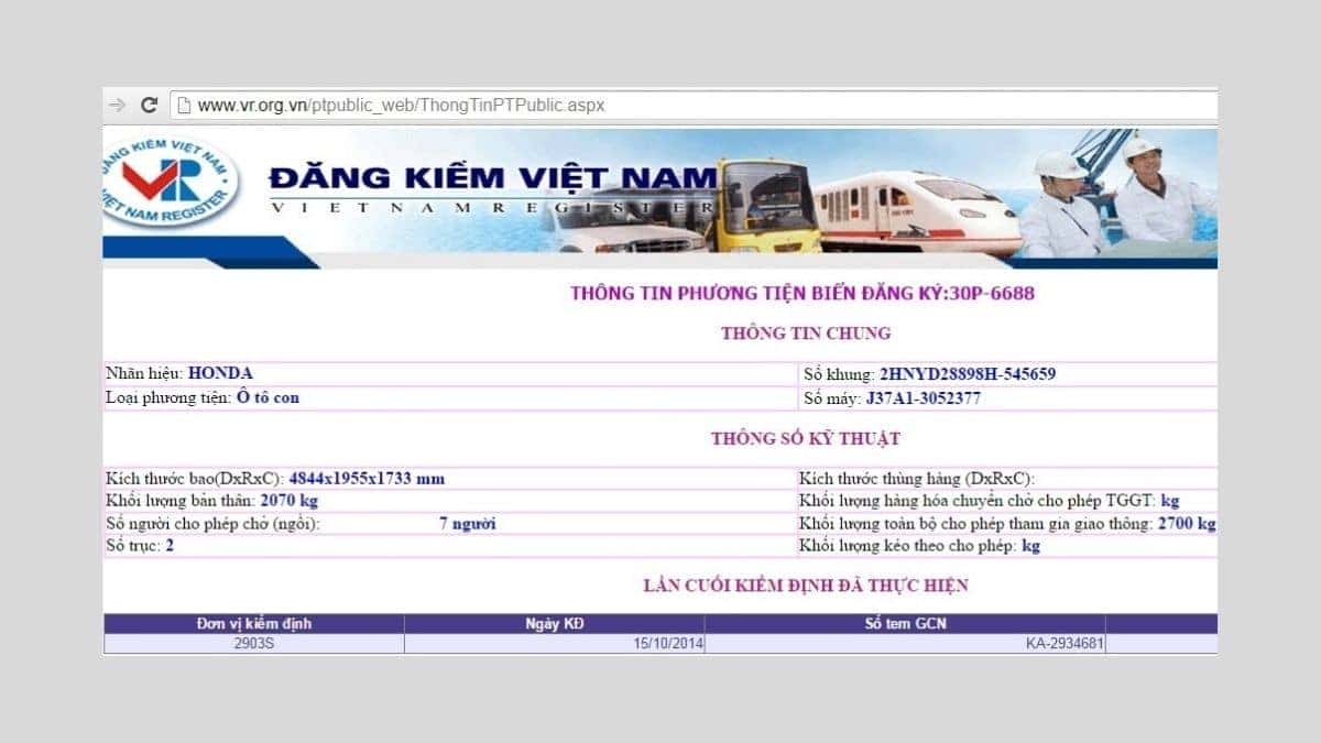 Biển số 33 là tỉnh nào, cách tra cứu biển số xe Hà Nội trực tuyến bước 3