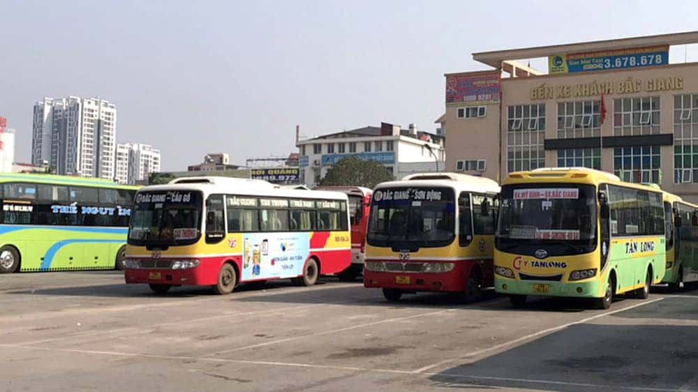 Các tuyến xe buýt chính kết nối Bắc Giang và các tỉnh lân cận