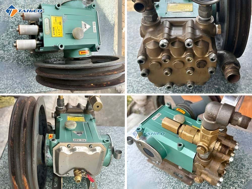 Chi tiết đầu máy rửa xe cao áp OK508 đã qua sử dụng