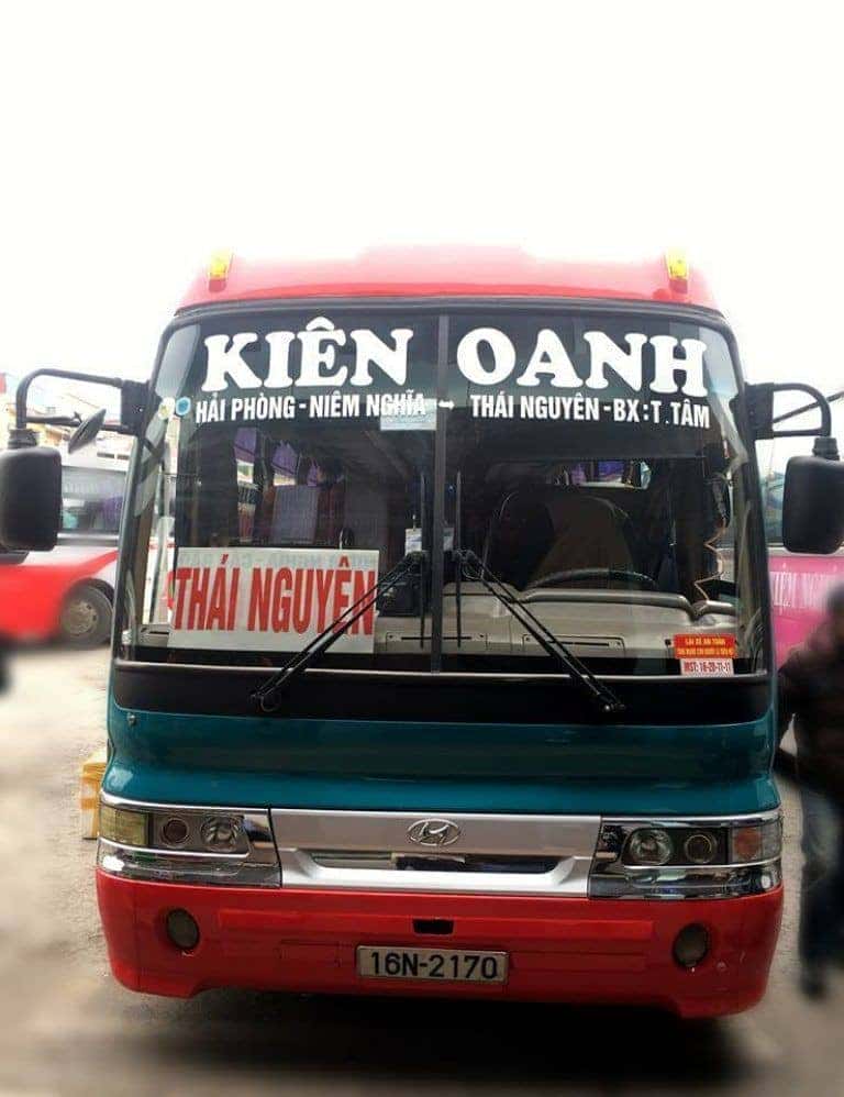 Dàn xe Kiên Oanh hiện đại phục vụ lộ trình Hải Phòng Thái Nguyên.