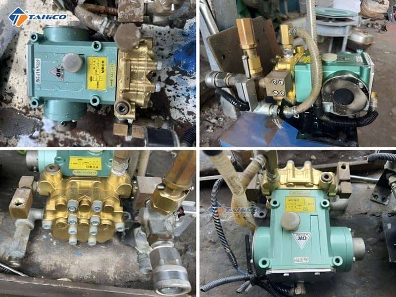 Đầu bơm máy rửa xe OK311 Nhật bãi với thiết kế chắc chắn