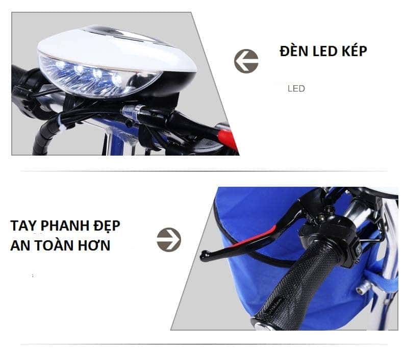 Đèn LED của xe đạp điện mini