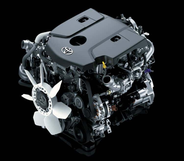 Động cơ Diesel kết hợp với công nghệ Turbo tăng áp và phun nhiên liệu trực tiếp trên xe bán tải Hilux 2024