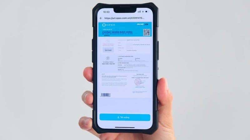 Giấy chứng nhận bảo hiểm xe máy điện tử hợp lệ, không lo bị phạt