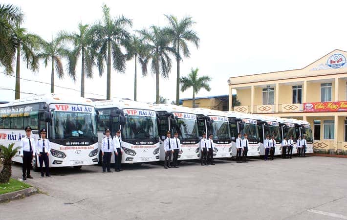 Hình ảnh xe khách Hải Âu chạy tuyến Hà Nội Hải Phòng