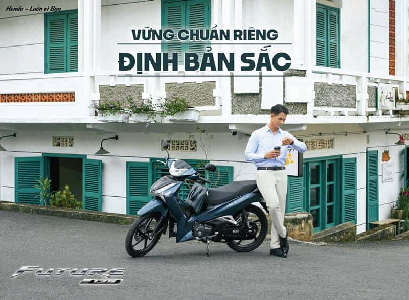 Honda Future 2024 màu trắng đen