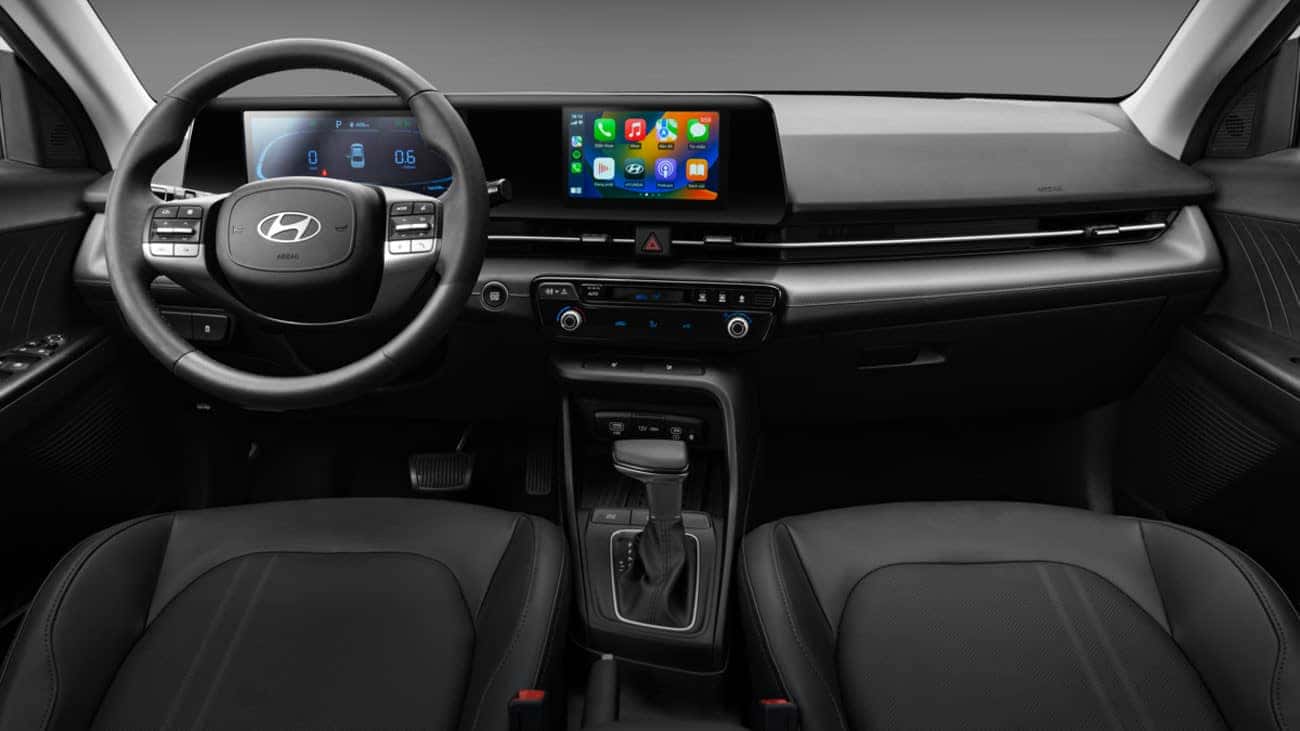Không gian nội thất hiện đại của Hyundai Accent số tự động
