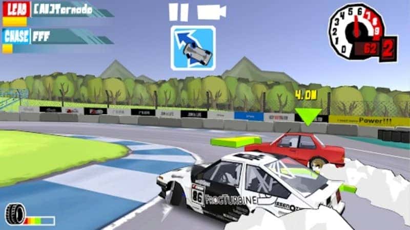 Khung cảnh đường đua rộng lớn với các fr legends mod xe độ tốc độ cao