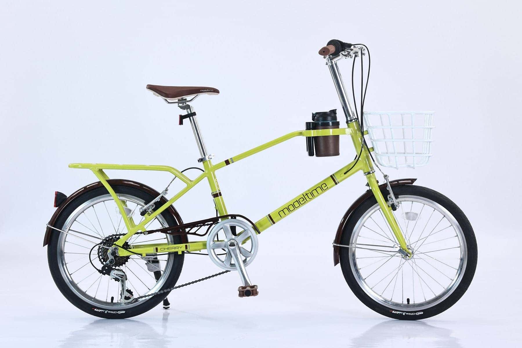 Mẫu xe đạp Modeltime Cherry màu đỏ kiểu dáng mini lý tưởng cho nữ 1m50