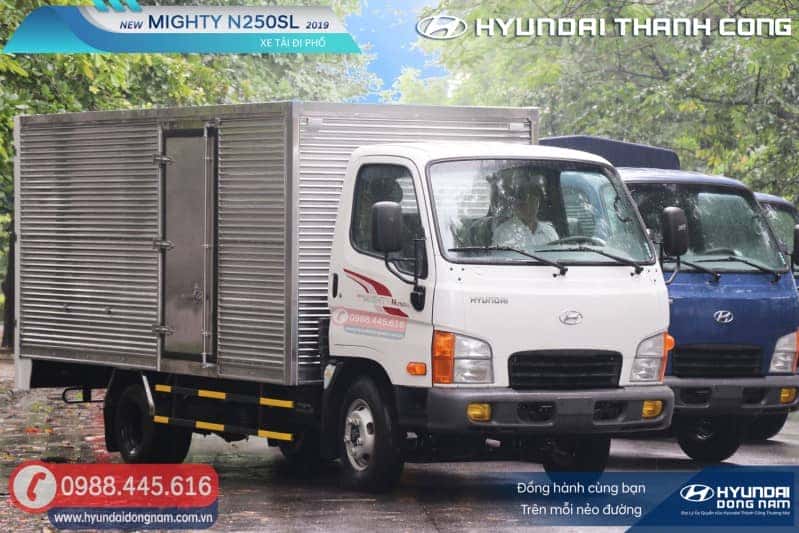 Mức giá xe tải 2 tấn Hyundai N250SL thùng kín bảo vệ hàng hóa