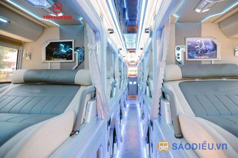 Ngoại thất xe khách Tân Kim Chi sang trọng, hiện đại