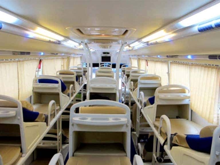 Nội thất sang trọng của xe Hải Nguyên VIP đi Hải Phòng Thái Nguyên.
