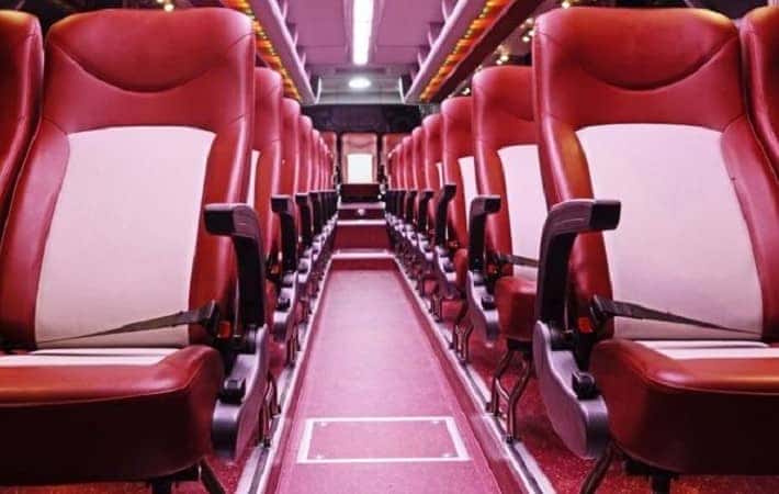 Nội thất tiện nghi của xe Hải Âu tuyến Hà Nội Hải Phòng