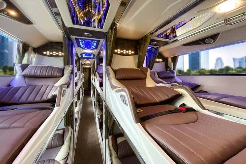 Nội thất tiện nghi của xe Thuận Thảo, mang đến trải nghiệm tốt cho vé xe phú yên sài gòn
