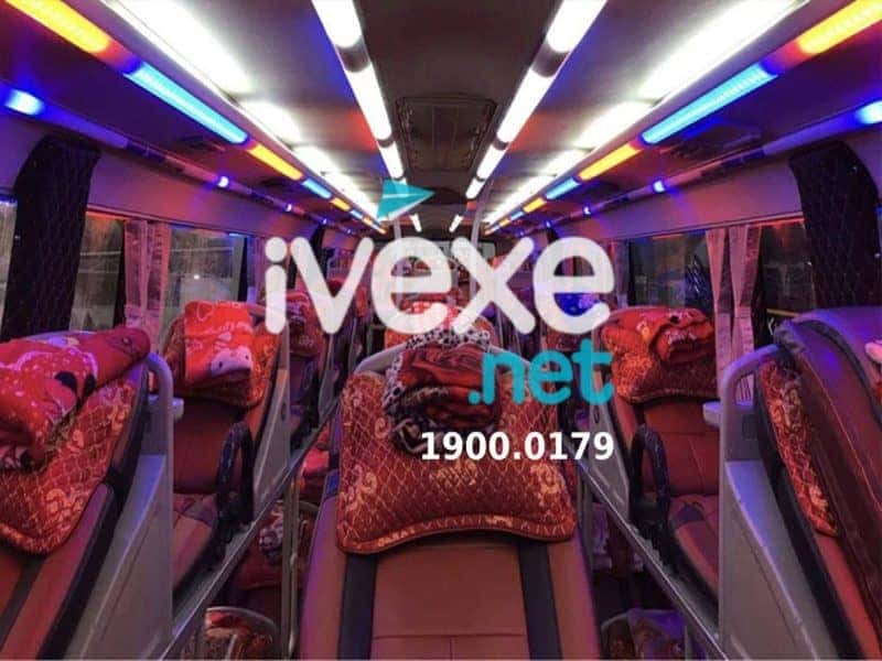 Nội thất xe giường nằm Phương Trang tuyến Buôn Ma Thuột Đà Lạt tiện nghi