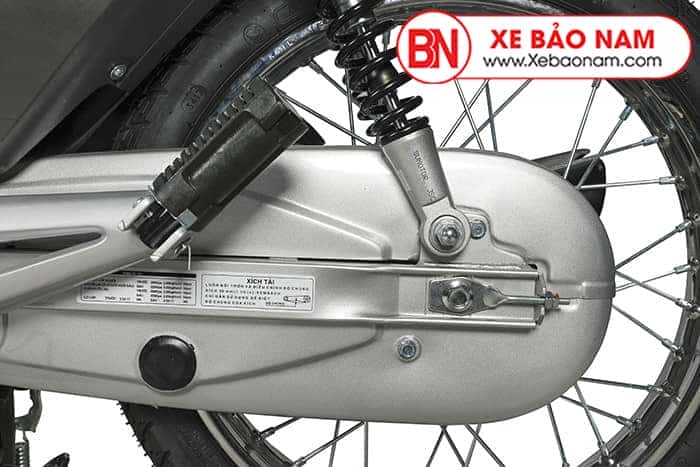 Phần thân xe Wave Alpha 50cc chính hãng Honda với tem mới nổi bật