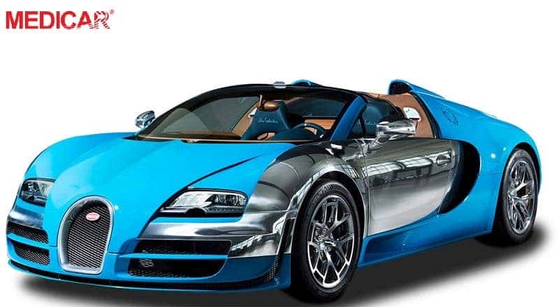 Siêu xe Bugatti Chiron nổi bật với thiết kế độc đáo và tốc độ ấn tượng