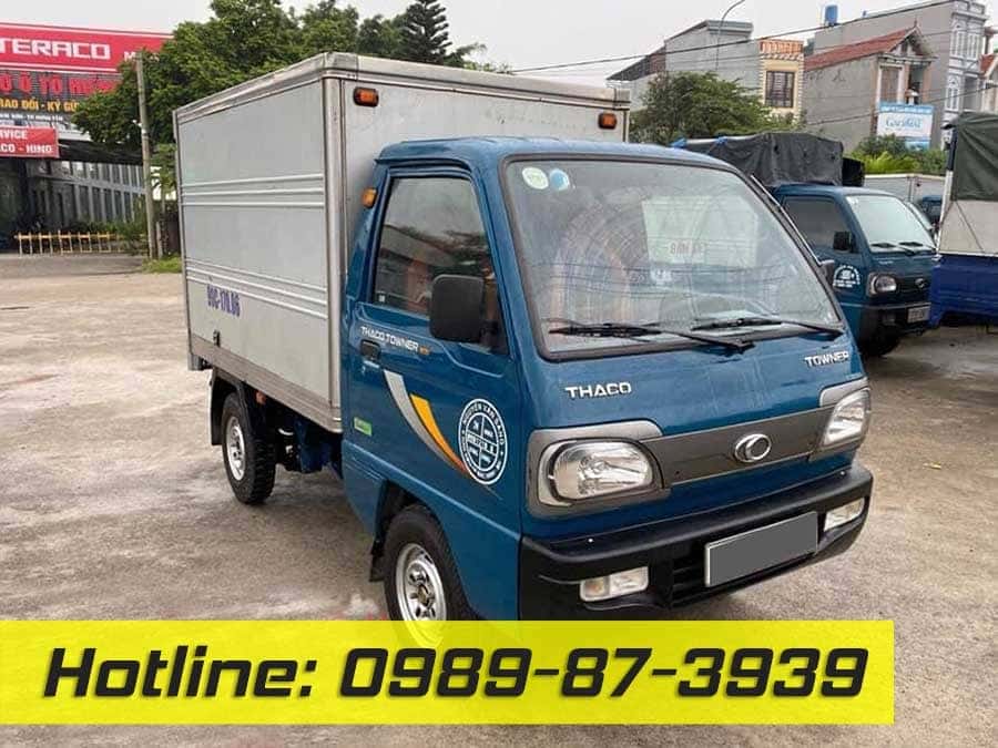 Thaco Towner 750kg cũ thùng kín sản xuất 2019