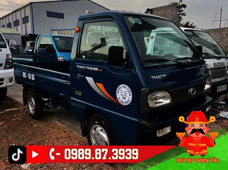 Thaco Towner 750kg cũ thùng lửng đời 2021