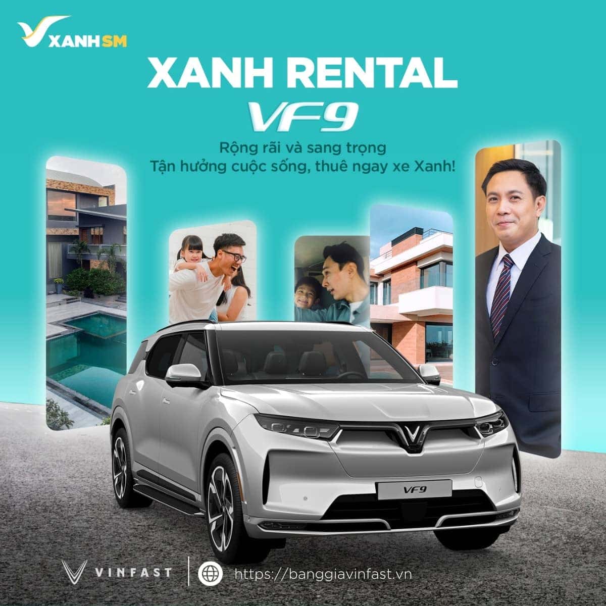 Vinfast VF9, mẫu SUV điện cao cấp có thể thuê tự lái