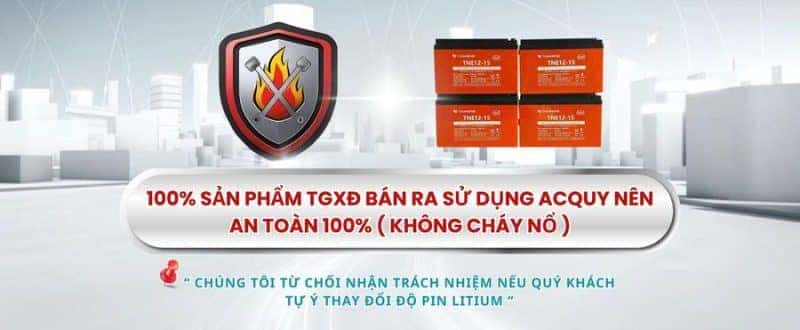 Xe đạp điện chính hãng với công nghệ ắc quy an toàn, hạn chế rủi ro cháy nổ