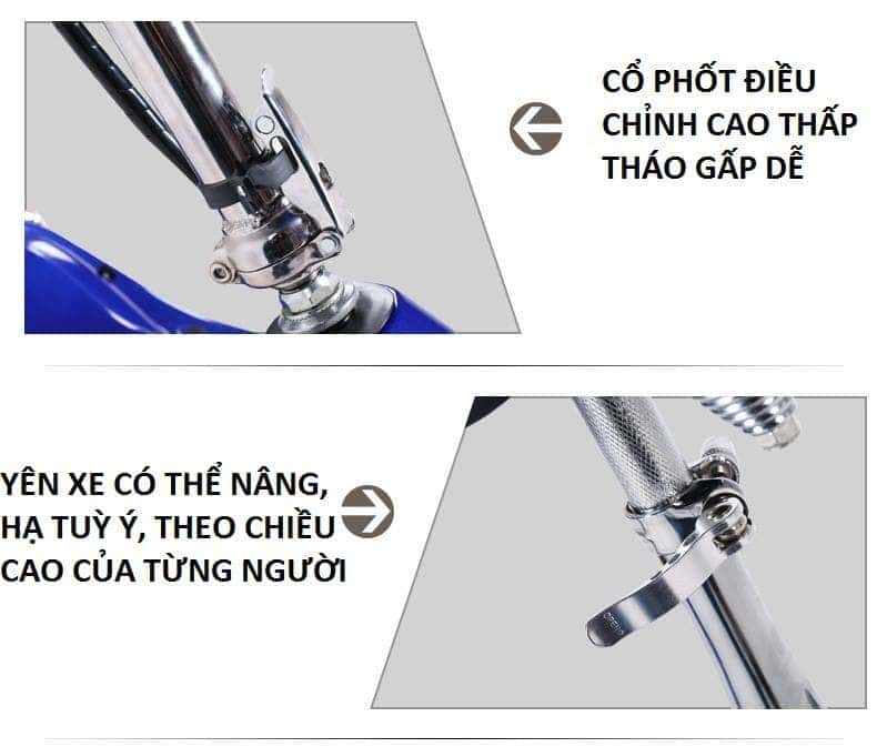 Xe đạp điện mini có giỏ