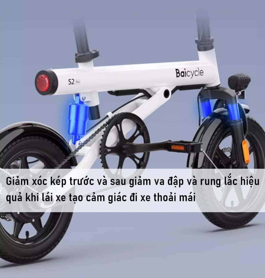 Xe đạp điện trợ lực Xiaomi Baicycle S2 Pro với thiết kế hiện đại