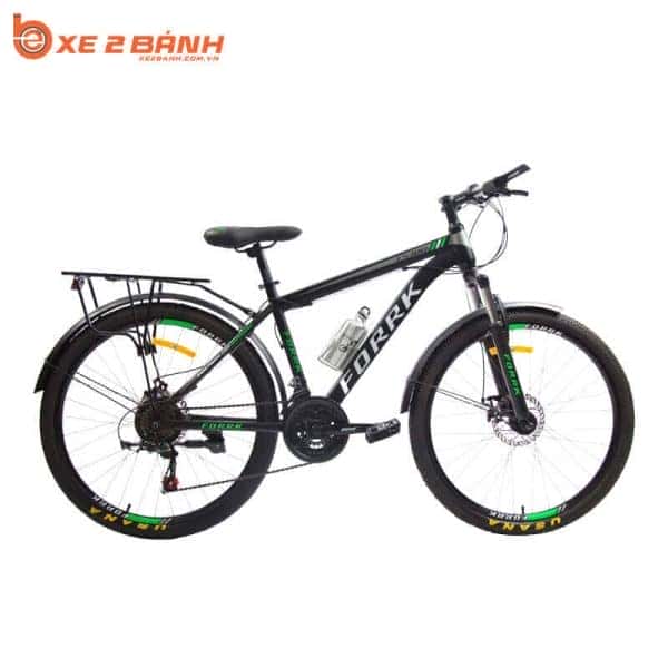 Xe đạp thể thao FORRK FS680 màu đen xanh lá, mẫu xe đạp thể thao giá rẻ dưới 2 triệu