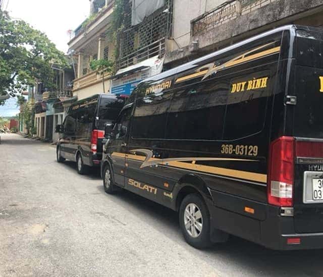 Xe khách Thái Nguyên Thanh Hóa Duy Bình Limousine