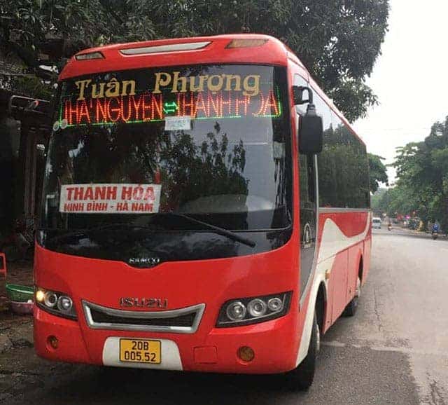 Xe khách Thái Nguyên Thanh Hóa Tuấn Phượng