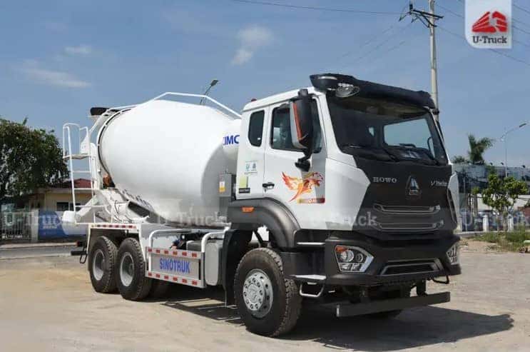 Xe trộn bê tông chuyên dụng hỗ trợ thi công công trình