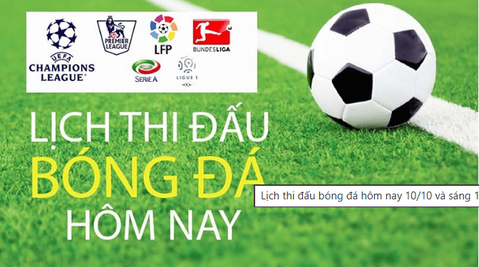 Lịch thi đấu hôm nay cá nhân hóa để xem vừa đủ và đúng lúc