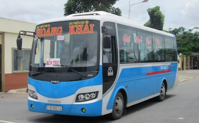 Nhà xe Hoàng Khải hoạt động từ bến xe Ba Tri - bến xe miền Tây