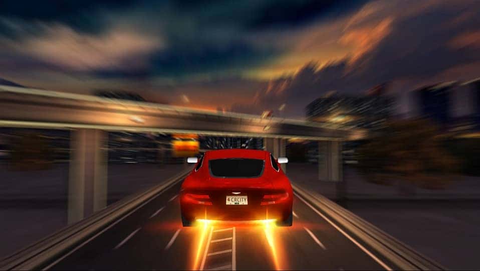 Ảnh chụp màn hình game đua xe pc miễn phí City Racing 3D với khung cảnh thành phố và siêu xe nổi bật.