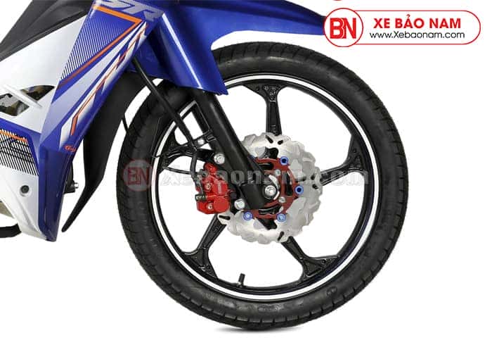 Bánh xe trước và hệ thống phanh đĩa của Sirius 50cc