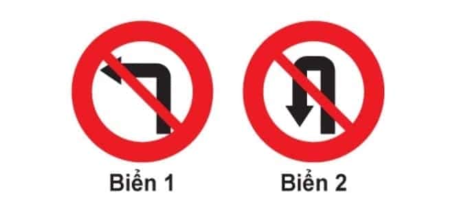 Biển báo cấm rẽ trái