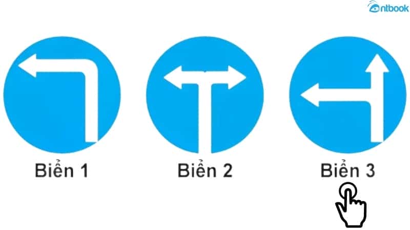 Biển báo R.301g cho phép quay đầu xe tại ngã ba, ngã tư