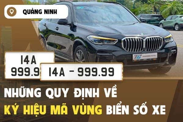 Biển số xe Quảng Ninh mã 14 màu trắng cho ô tô con