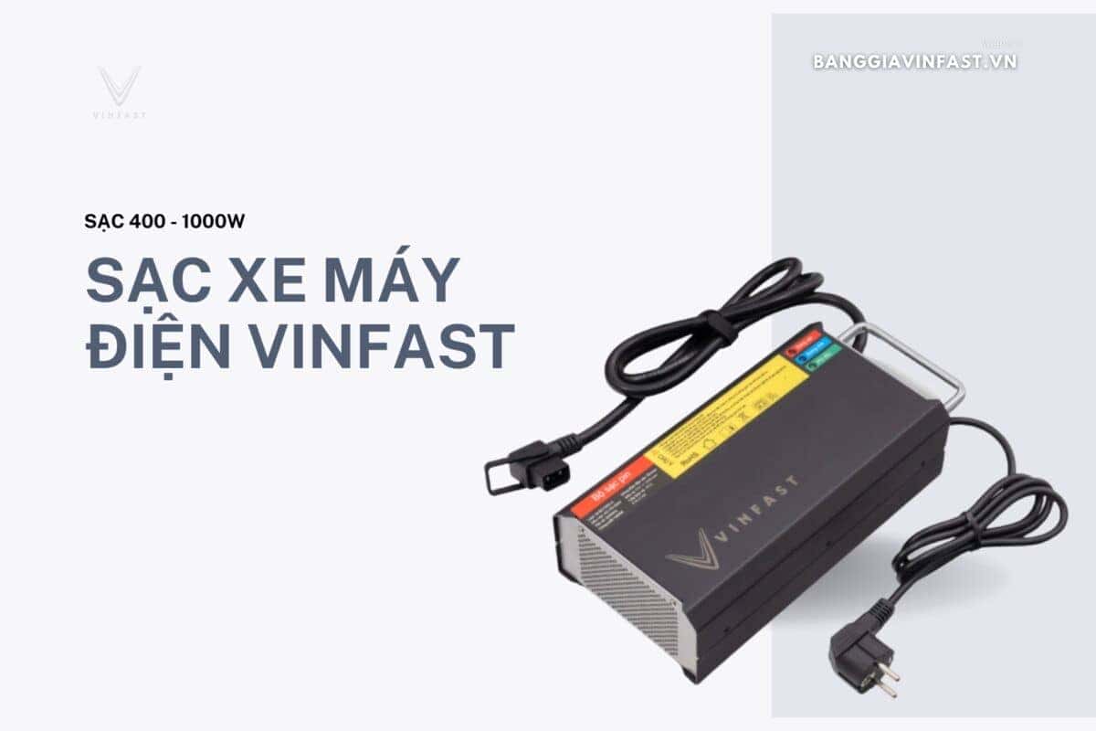 Bộ sạc pin xe máy điện VinFast chính hãng thế hệ mới 2023