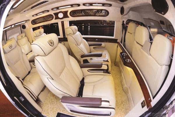 Ghế ngồi thoải mái của xe khách limousine đi Nam Định từ Yên Nghĩa
