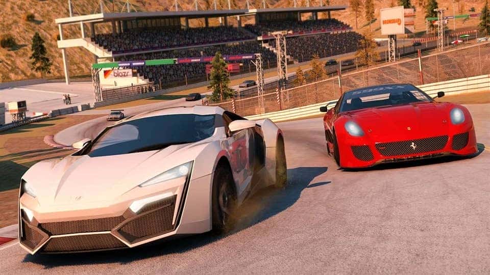 Màn hình khoe siêu xe trong GT Racing 2, một tựa game đua xe pc miễn phí hấp dẫn.