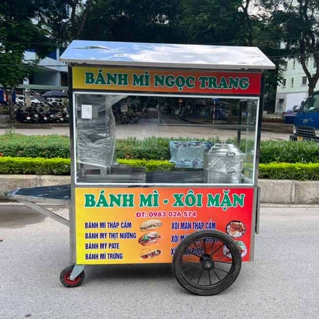 Xe bán xôi đẹp với thiết kế truyền thống