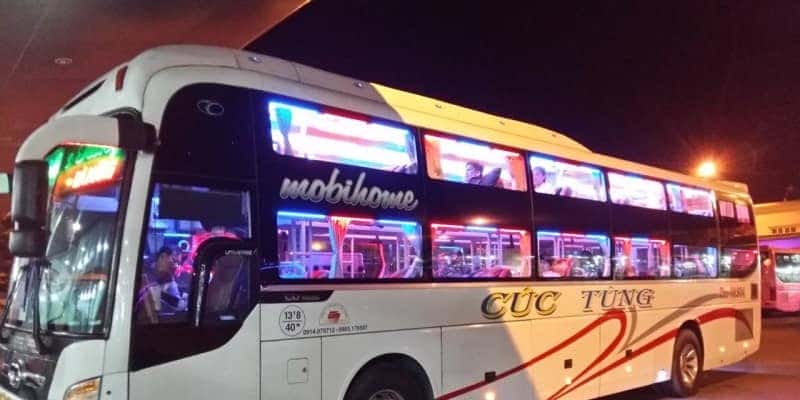 Xe khách Cúc Tùng hiện đại chuyên tuyến Nha Trang từ Sài Gòn